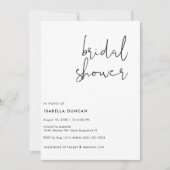 Invitation Soignée rétro noir & blanc (Devant)