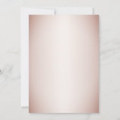 Invitation Soin de gâteau rose noire de la fête d'Halloween É (Dos)