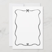 Invitation Soin du coeur mou Partie de graduation minimale (Dos)