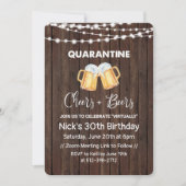 Invitation Soins et bières de quarantaine Anniversaire (Devant)