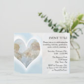 Invitation Soins et soucis Cherubs avec des colombes dans les (Debout devant)