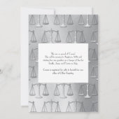 Invitation Soins infirmiers École de Graduation Party Blue Si (Dos)