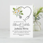 Invitation Soins infirmiers Élégants, partie de retraite (Debout devant)