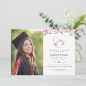 Invitation Soins infirmiers Médicale de l'école de fin d'étud (Debout devant)