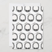 Invitation Soins infirmiers noirs (Dos)