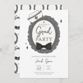 Invitation Soins infirmiers noirs (Devant / Derrière)