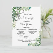 Invitation Soins infirmiers Parti de graduation Boho Eucalypt (Debout devant)