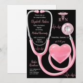 Invitation Soins infirmiers - Partie professionnelle autorisé (Devant / Derrière)