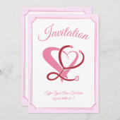 Invitation Soins Médicales, infirmière. Stethoscope et Modèle (Devant / Derrière)