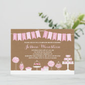 Invitation Soins sucrés | Fête des mariées (Debout devant)