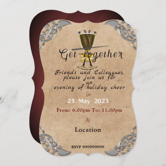 Invitation Soirée (Devant / Derrière)