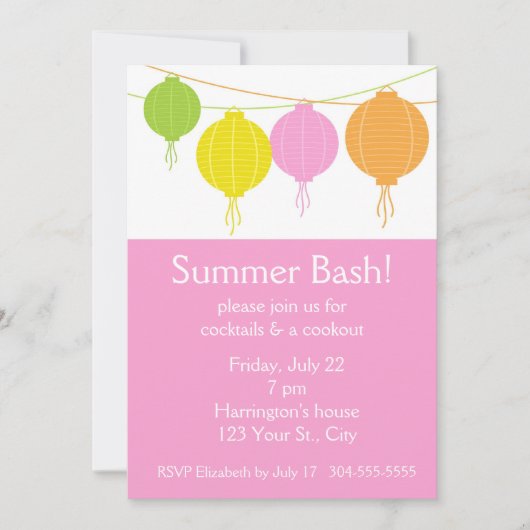 Invitation Soirée (Devant)