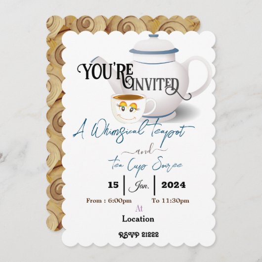 Invitation Soirée (Devant / Derrière)