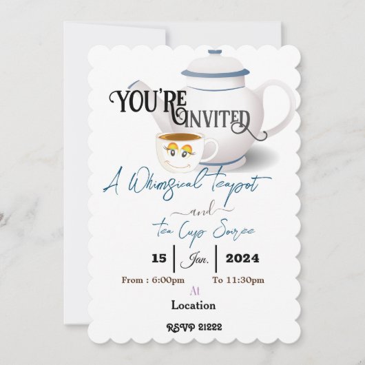 Invitation Soirée (Devant)