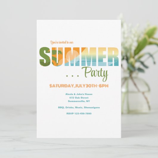 Invitation Soirée (Debout devant)