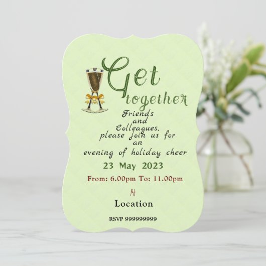 Invitation Soirée (Debout devant)