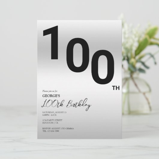 Invitation Soirée 100e anniversaire (Debout devant)