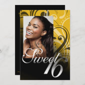 Invitation Soirée 16 Anniversaire (Devant / Derrière)