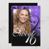 Invitation Soirée 16 Anniversaire (Devant / Derrière)