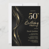Invitation Soirée 50e anniversaire de Black and Gold (Devant)