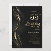 Invitation Soirée 55e anniversaire de Black and Gold (Devant)