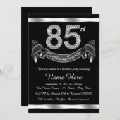 Invitation Soirée 85e anniversaire (Devant / Derrière)