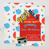 Invitation soirée 90 (Devant / Derrière)