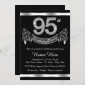 Invitation Soirée 95e anniversaire (Devant / Derrière)