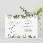 Invitation Soirée À feuillage persistant Eucalyptus Avant Le  (Debout devant)