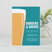 Invitation Soirée à la bière Pilsner moderne (Debout devant)