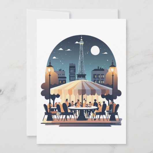 Invitation Soirée À Paris (Dos)