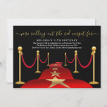 Invitation Soirée à thème Tapis rouge avec Faux Gold Foil<br><div class="desc">L'invitation parfaite pour votre événement royal. Consultez la collection Red Carpet de mon magasin pour trouver les articles correspondants à votre fête.</div>