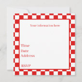 Invitation Soirée amoureuse du Cute Hamburger (Dos)