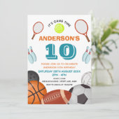 Invitation Soirée Anniversaire de enfant à thème (Debout devant)