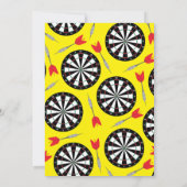 Invitation Soirée Anniversaire de enfant Cible de flechettes (Dos)