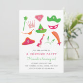 Invitation Soirée Anniversaire de enfant de la fête du costum (Debout devant)