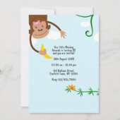 Invitation Soirée Anniversaire de enfant de la Jungle de sing (Devant)