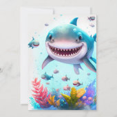 Invitation Soirée Anniversaire de enfant moderne Cute Little  (Dos)