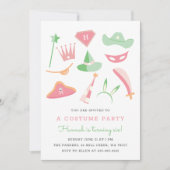 Invitation Soirée Anniversaire de enfant pastels (Devant)