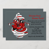 Invitation soirée asiatique à thème (Devant / Derrière)