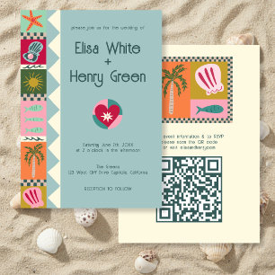 Invitation Soirée au bord de mer Moderne et mignonne INVITATI