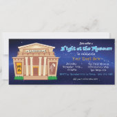Invitation Soirée au Musée Billet Party Evénement (Devant)