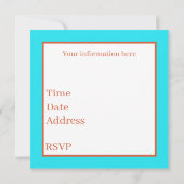 Invitation Soirée aux crevettes de plage (Dos)