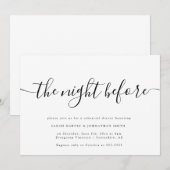 Invitation Soirée avant la répétition moderne Dîner Invitatio (Devant / Derrière)