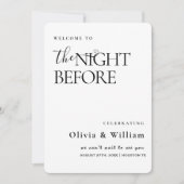 Invitation Soirée avant le dîner de répétition Mariage (Devant)
