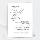 Invitation Soirée avant le dîner de répétition Mariage t1