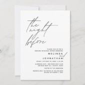 Invitation Soirée avant le dîner de répétition Mariage t1 (Devant)