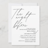 Invitation Soirée avant le dîner de répétition Mariage t1 (Devant)