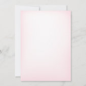 Invitation Soirée Baby shower d'Halloween rose (Dos)