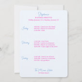 Invitation soirée bachelorette à Miami Beach (Dos)